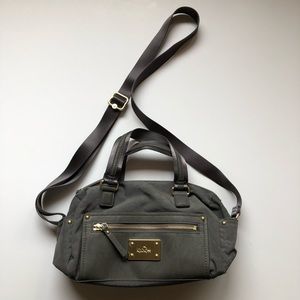 Kipling Crossbody Gray Bag Leather Detail